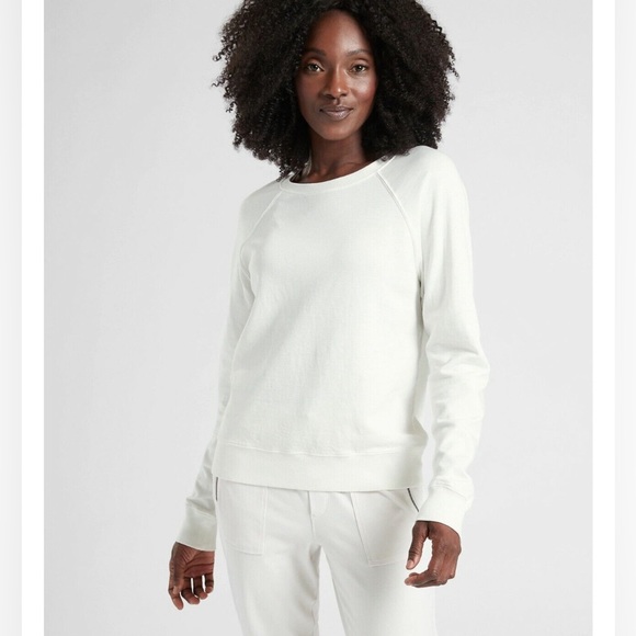 Athleta Tops - Athleta sundown crewneck white womans sweatshirt. Large